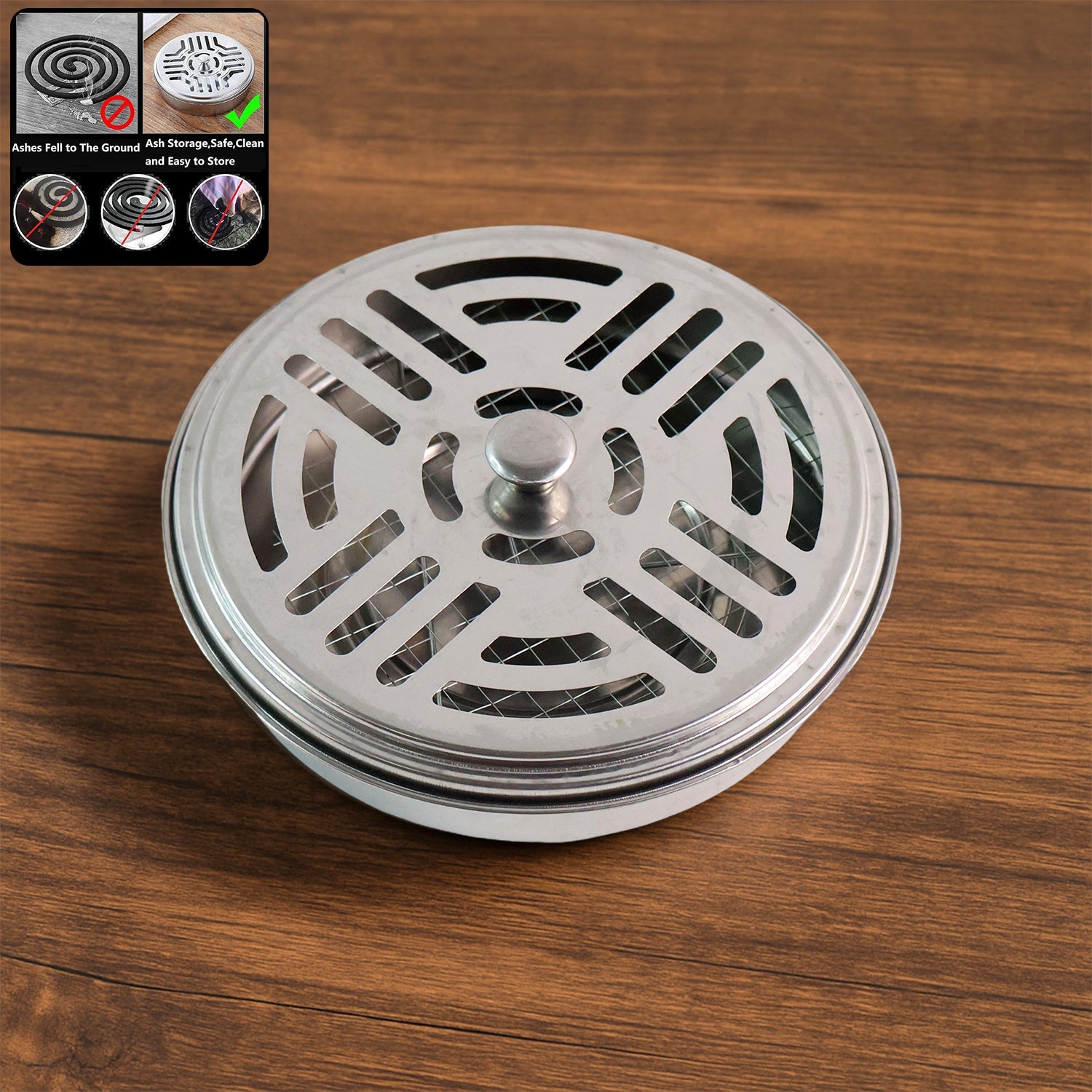 Decorative Mosquito Coil Holder Mosquito Coil Container, Incense Holder Safe Burning Coil Tray for Home Patio Pool Side Outdoor, Metal Tray Decorative Mosquito Coil Holder Mosquito Coil Container, Incense Holder Safe Burning Coil Tray for Home Patio Pool Side Outdoor, Metal Tray